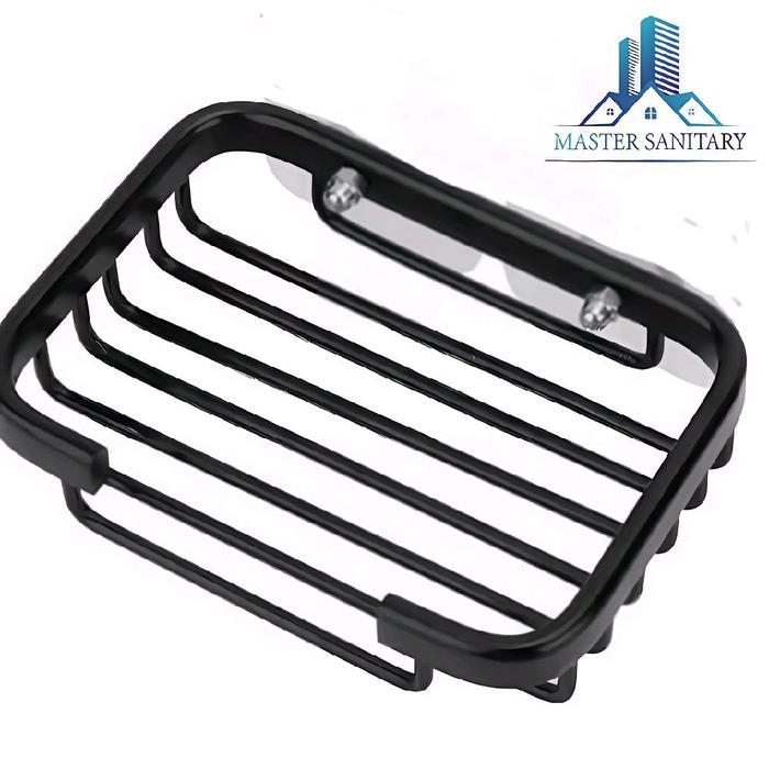 Rak sabun Hitam Anti Karat /Rak Toilet Stainless Hitam /Tempat Sabun Batang Hitam