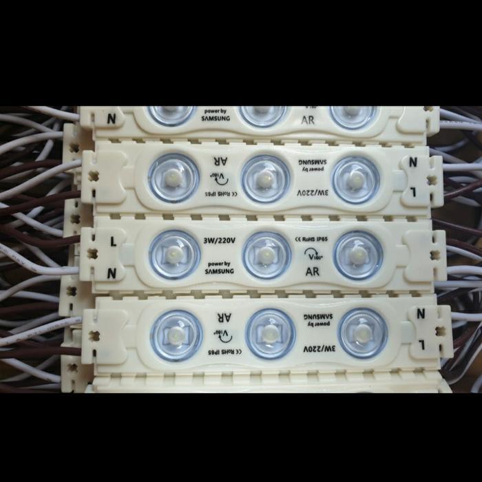 "New" LAMPU LED MODULE SAMSUNG 3WATT AC 220V / LED MODUL 3W 3 WATT - WHITE