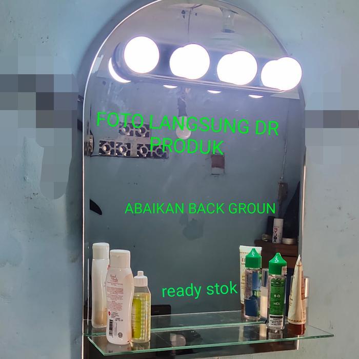 Kaca Cermin Rias Led Cermin Rias Lampu Cermin Wastafel Plus Lampu #Gratisongkir