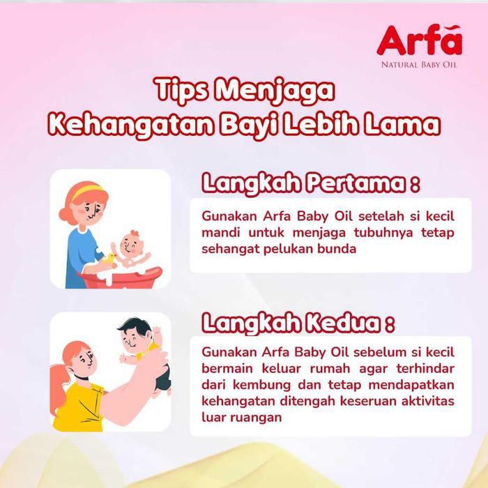 Arfa Natural Baby Oil 2 Botol - Baby Body Massage Oil Tbk