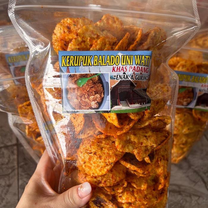 KOMPLIT KERUPUK OPAK BALADO KHAS PADANG 250gram