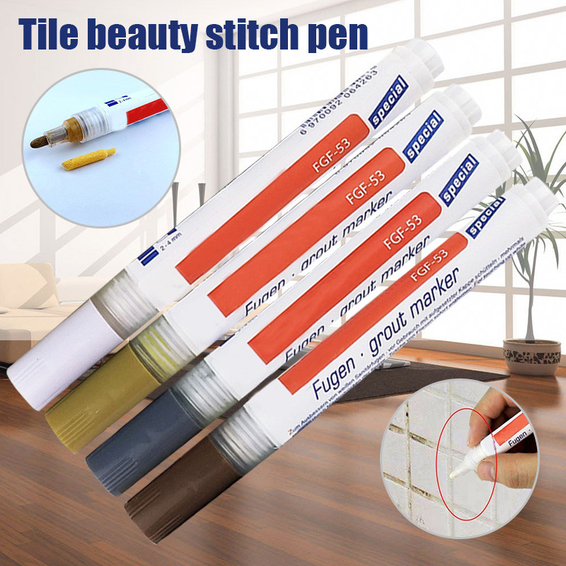 Tile Grout Coating Marker,Wall Floor Ceramic Tiles Gaps Professional Repair Pen,Anti-Mildew