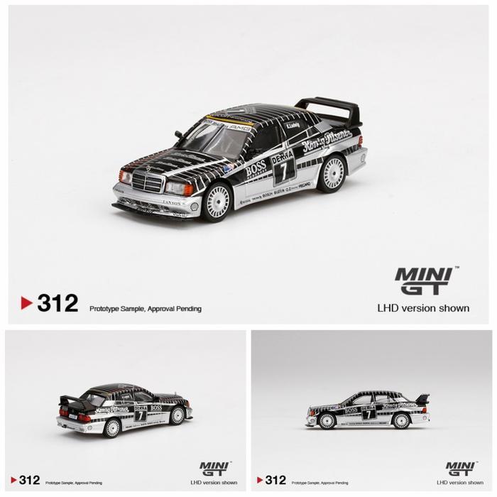 MINIGT 312 MERCEDES BENZ 190E EVOLUTION II #7 AMG 1990 DTM MGT DIECAST