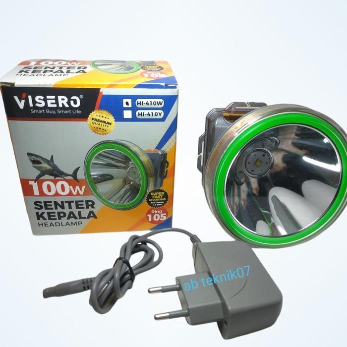 senter kepala 100watt visero super terang