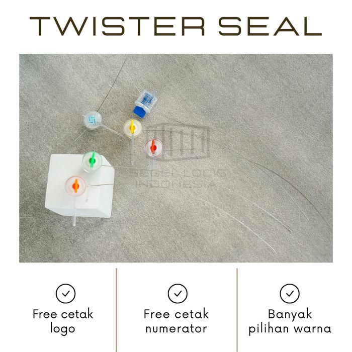 Segel Pu Plastik Wire Seal Twister Set Kawat PLN PDAM Segel Pu