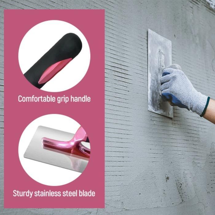 Trowel Raskam Stucco Italiano Raskam Baja Alat Profesional Trowel Berbahan Stainless Steel