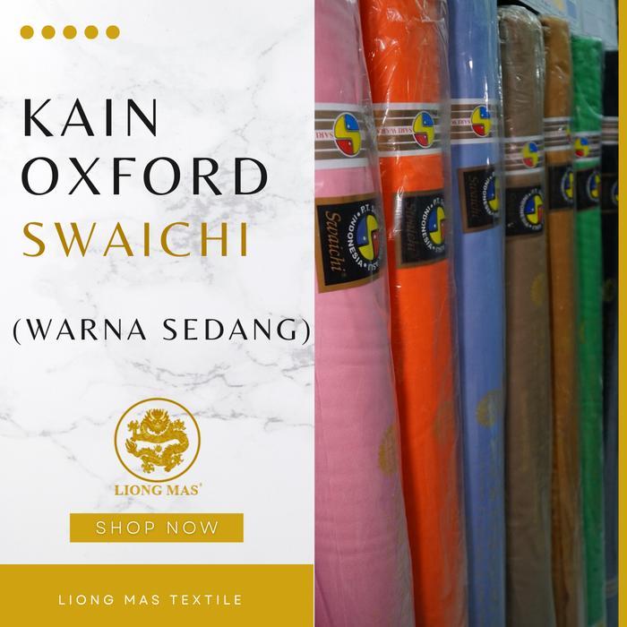 KAIN OXFORD SARI WARNA SWAICHI WARNA SEDANG 1 Roll isi 27 Meter