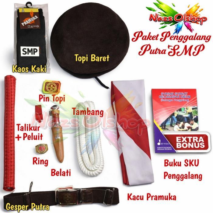Atribut Perlengkapan Pramuka Paket Atribut Perlengkapan Pramuka Penggalang Putra Tingkat SMP Pramuka