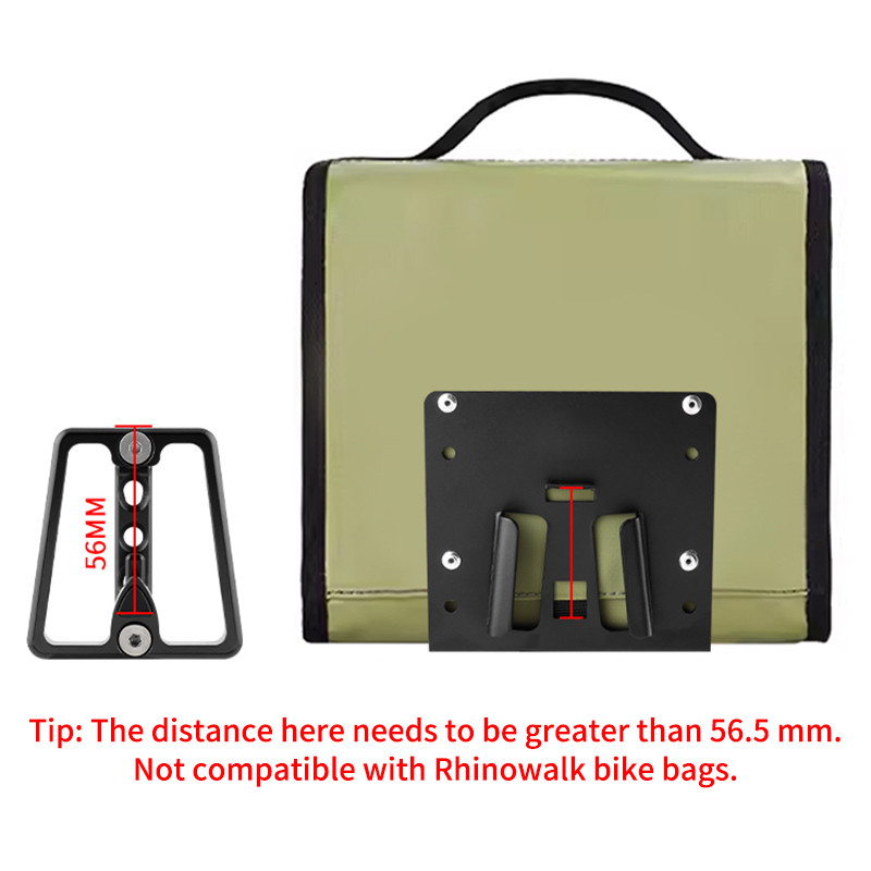 MUQZI Folding Bike Front Bag Carrier Block Bag Bracket For Brompton Dahon Bike Front Carrier Mount
