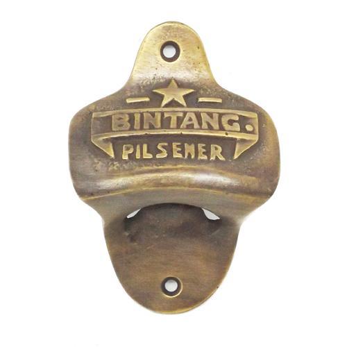 3" Pembuka Botol Kuningan / Bottle Cap Opener - Bir Bintang / Bto1020 Terlaris