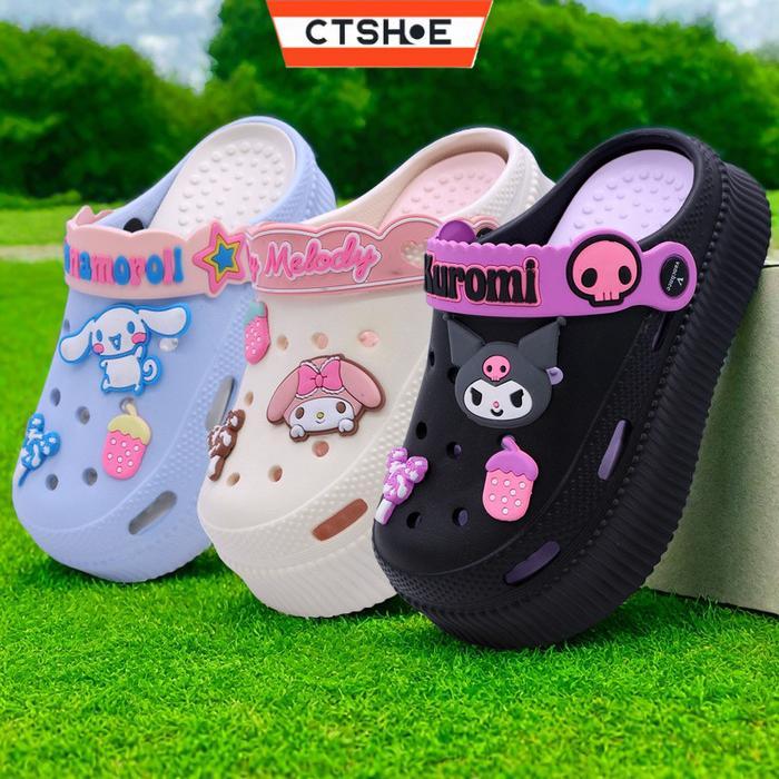 Homyped Collection - Ctshoe Sandal Anak Fuji Baim Perempuan Sandal Kodok Dewasa Wanita Sepatu Wedges