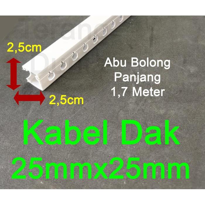 Kabel Dak 25x25 Kabel Dak Bolong 25x25 Kabel Dak Bolong PVC Abu Bolong