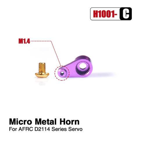 Servo Horn Metal Micro 25T CNC Warna Ungu untuk Servo Mini RC