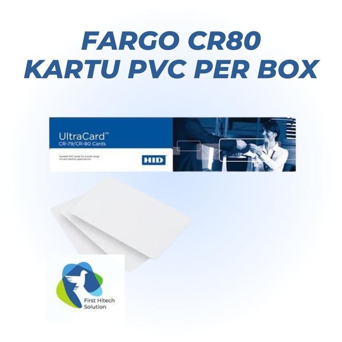 Kartu PVC Putih Polos untuk Printer ID Card, Ukuran CR80, Isi 500 Lembar per Box
