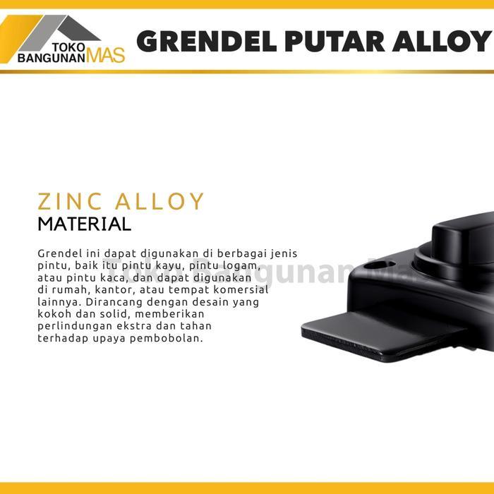NEW!! Grendel Putar Soligen / Grendel Slot Pintu Jendela / Grendel WC PUTAR