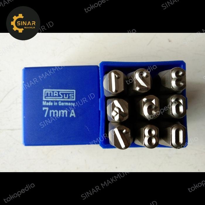 Khusus Gosend Ketok Angka 7Mm (0-9) Masus Germany Figure Stamp Punch 7 Mm
