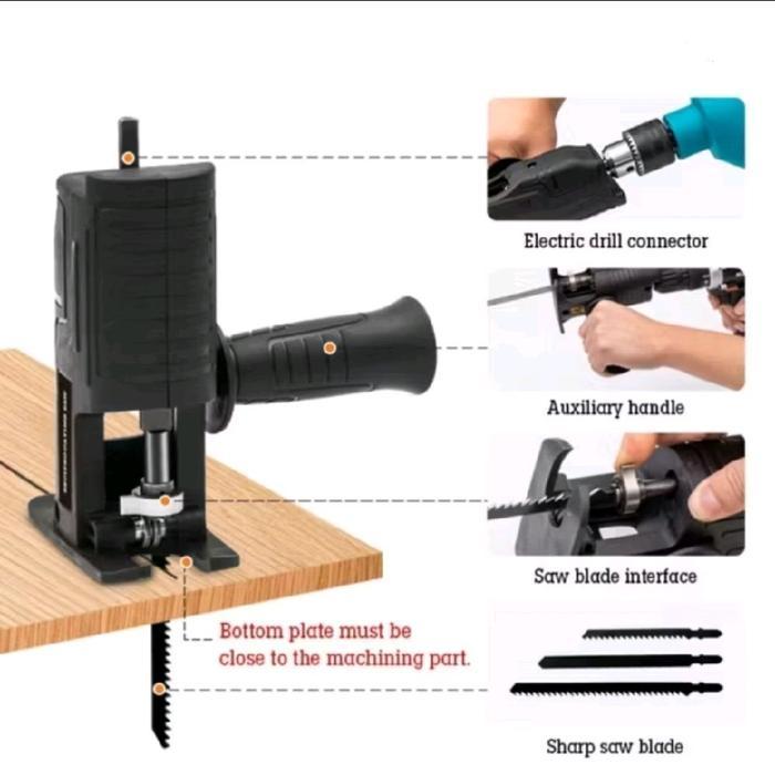 sambungan bor untuk gergaji, adaptor bor gergaji