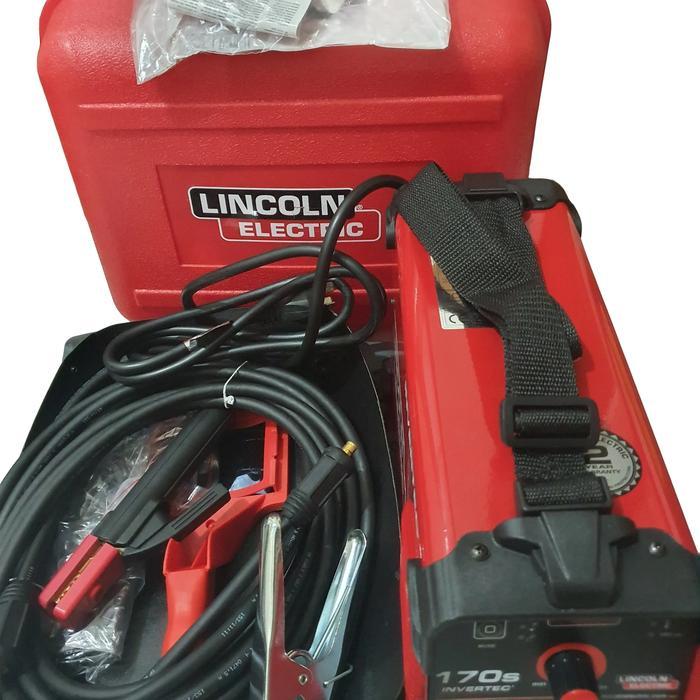 Lincoln Electric MESIN LAST LINCOLN ELECTRIC INVERTEC 17OS Kotak Merah dengan Logo Lincoln Electric