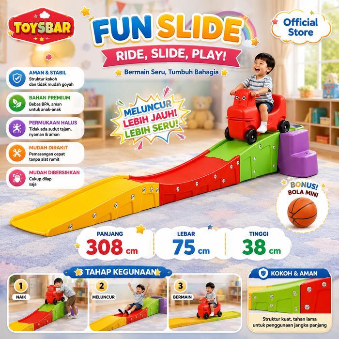 Mini Roller Coaster Anak H2301 Mainan Playground Seru untuk Bermain