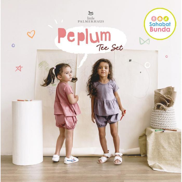 LITTLE PALMERHAUS Peplum Set Setelan Baju Daster Anak Bayi
