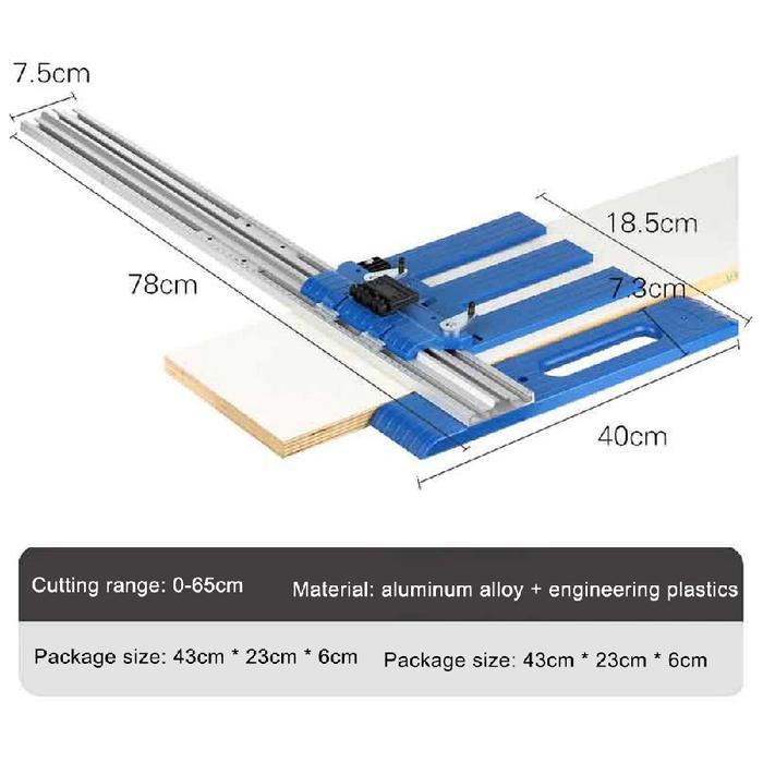 tokobryani circular saw track / router track / rip cut jig / cross cut jig