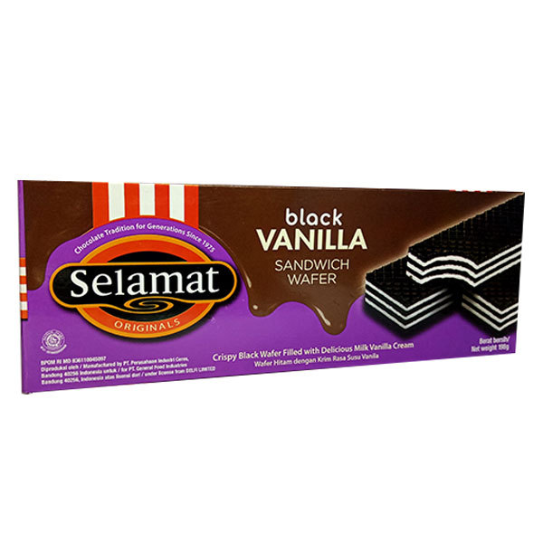 Selamat Wafer Black Vanila 145 Gr