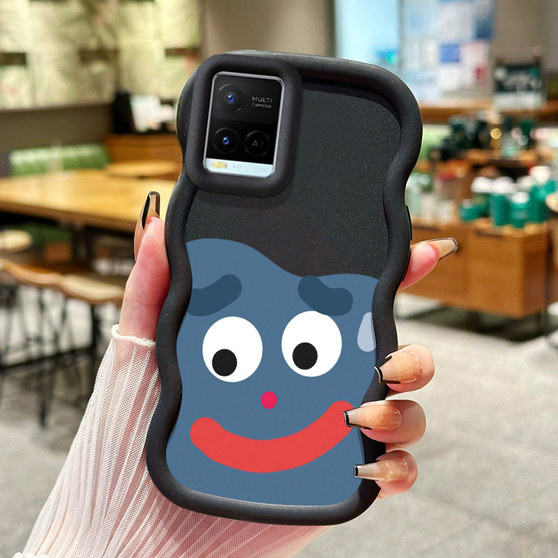 Casing HP Untuk VIVO Y21 Y21s Y21t Y21e Y21a Y33t Y33s Y21G Case Wajah monster jelek Kasing  silikon