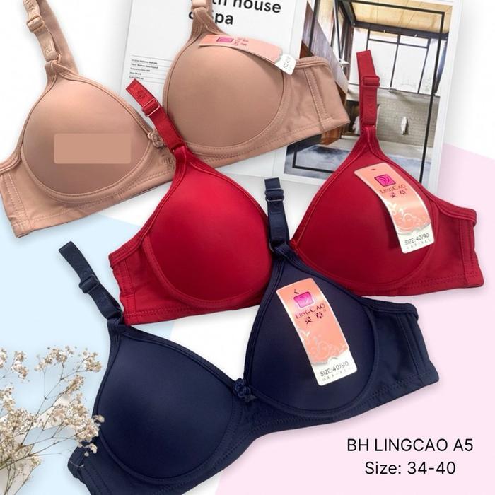 Bh Lingcao Original Bra Push Up Bh Busa Tanpa Kawat Lingcao A5 Bra Wanita Lingcao Murah Best seller