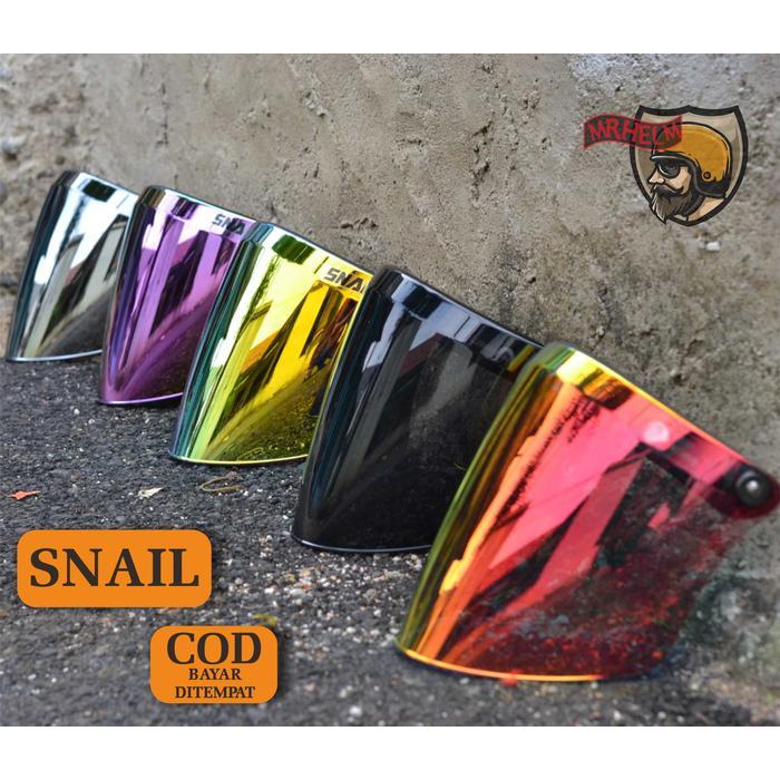 KACA HELM BOGO SNAIL CHROME (KACA BOGO KACA SNAIL FLAT VISOR BOGO)