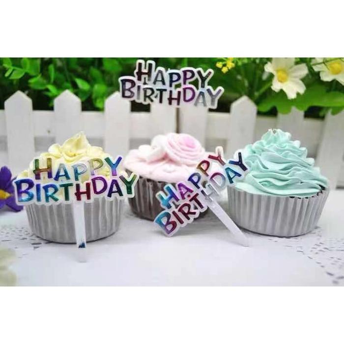 10 PCS Cake Topper Happy Birthday Mini 04