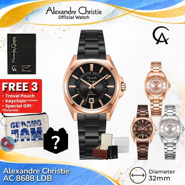 Alexandre Christie Wanita Ac 8688 Ldb Ac 8688 Ac8688Ldb Stainless Steel Diskon Sell