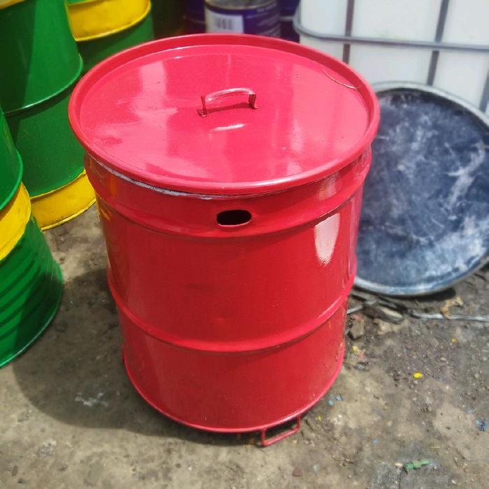 Premium Seo Drum Besi/ Tong Sampah 150 Liter /Drum Bakar Sampah/Tong Drum Besi/Tong Sampah 150