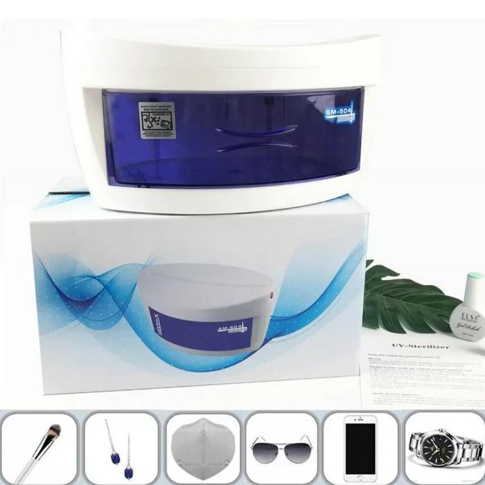 Kotak Sterilisasi Alat Kecantikan dengan Lampu UV dan Ozon Portabel