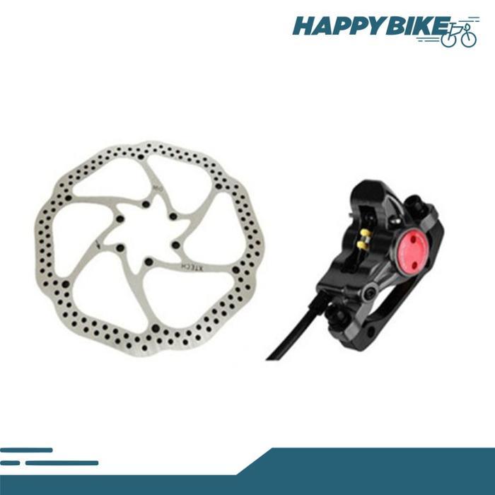 Zoom Disc Brake Paket Rem Cakram Hydraulic Sepeda Lipat Mtb Minion Full Set