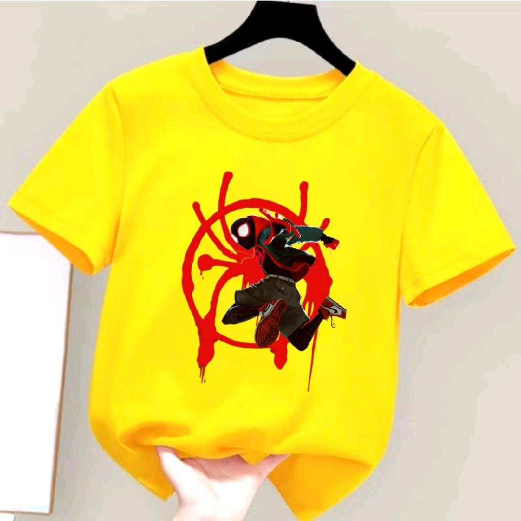 Kaos Anak Motif Superhero Laba-laba Keren Miles Morales Baju Anak Fashion - Bahan Lembut dan Nyaman 