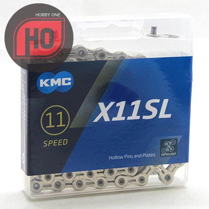 JENNIESSHOPP1// KMC X11SL / X 11 SL - SILVER - RANTAI 11 SPEED