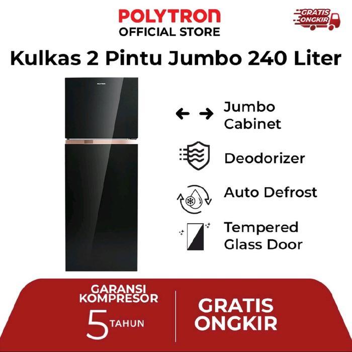 KULKAS POLYTRON 2 PINTU BELLEZA JUMBO PRW 25MN KULKAS POLYTRON 2PINTU PRW25MN