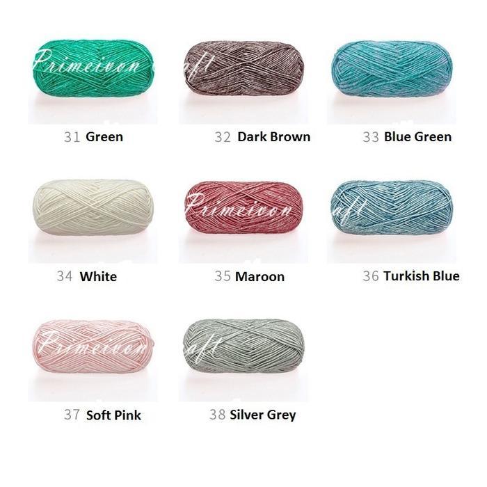 Benang rajut katun semprot wol /benang rajut stonewashed SW1