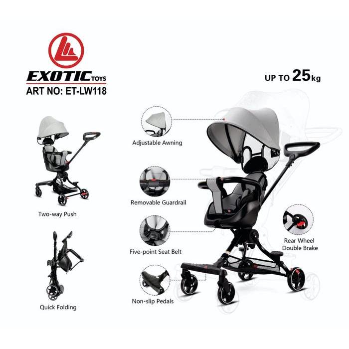 Magic Stroller Exotic LW 118 Kereta Dorong Stroler Bisa Bolak Balik