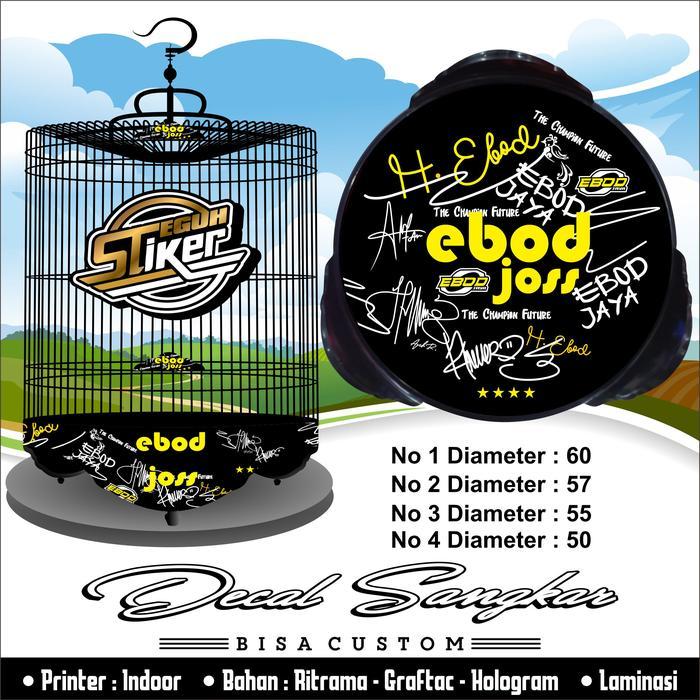 SIAPKIRIM Stiker Sangkar Murai Ebod Joss READY STOCK