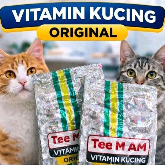 AM AM Vitamin Kucing Peliharaan Anda Original Isi 5 Lembar untuk Kesehatan dan Vitalitas