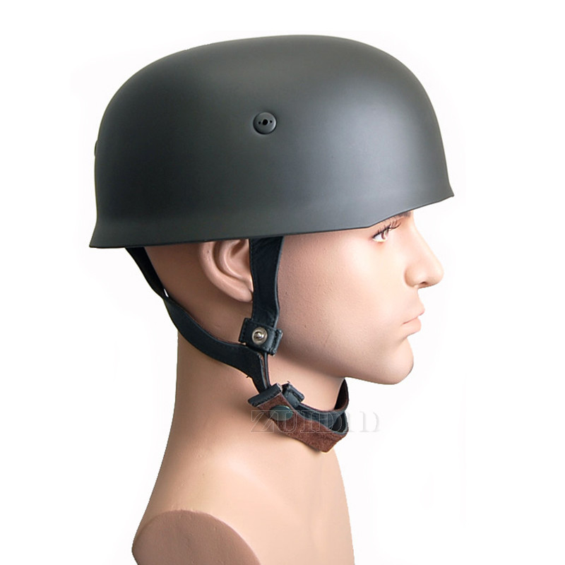WW2 M38 Steel Helmet with Leather Liner German Paratrooper Helmet Paintball Equipment Airsoft