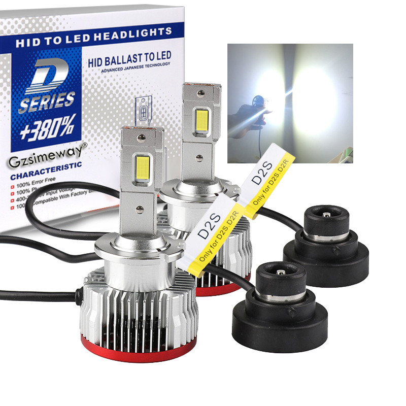 2Pcs D2S Car Headlight Bulbs D1S D3S D4S D2R D4R D5S D8S Auto LED
