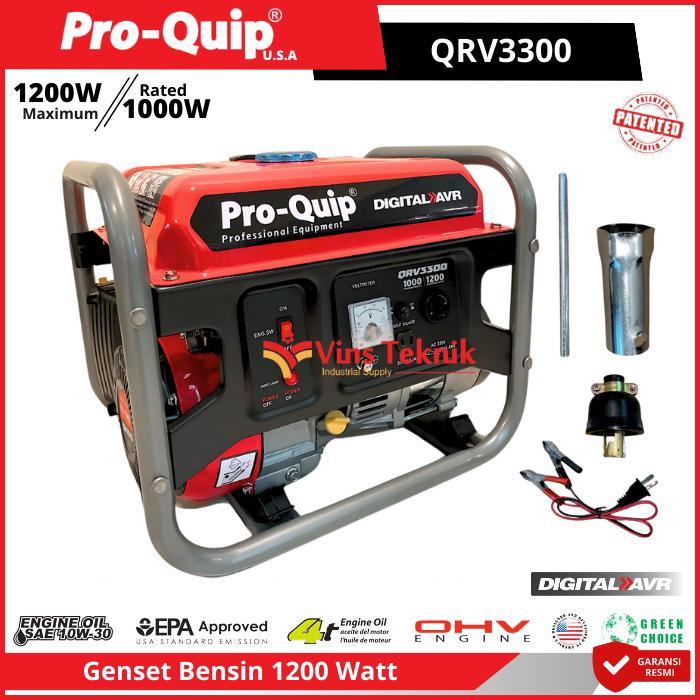 ProQuip QRV3300 Mesin Genset Listrik Genset Bensin Generator Genset 1200Watt QRV 3300