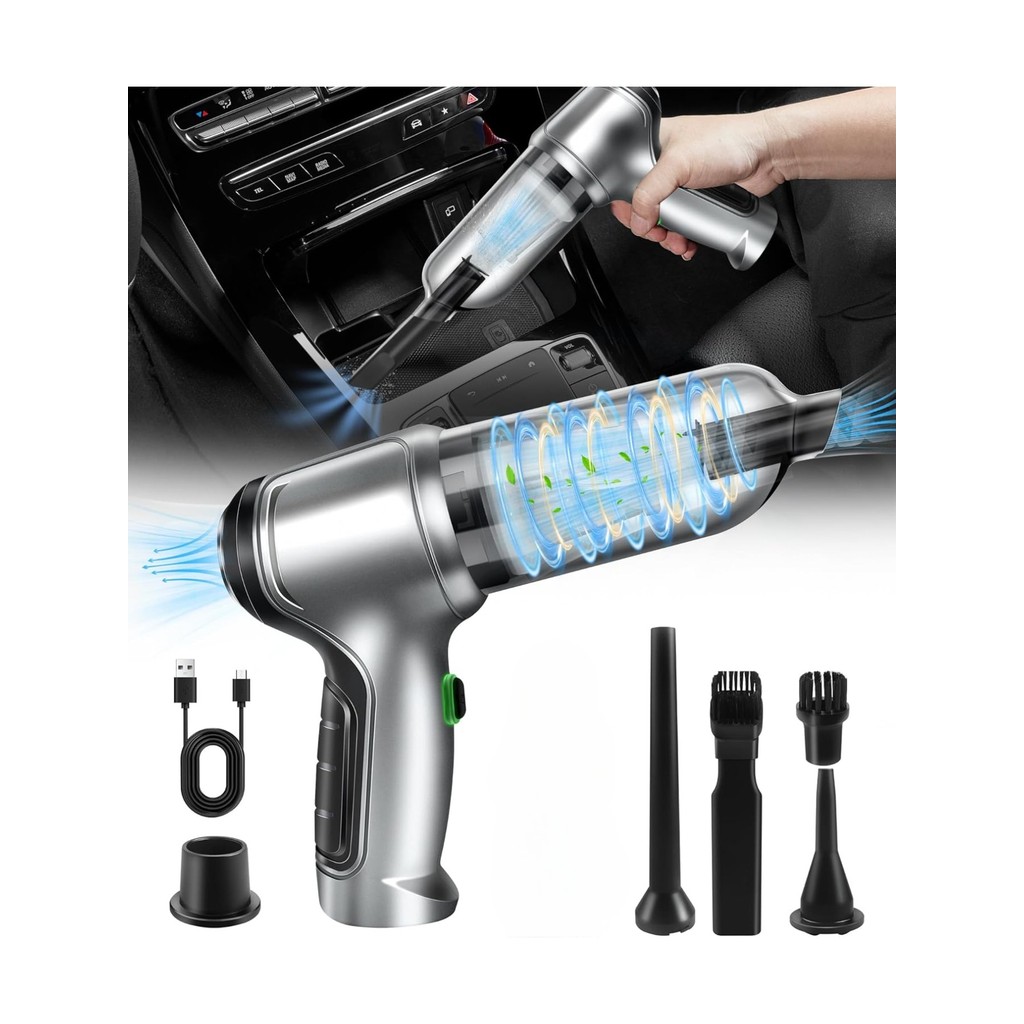 Car Vacuum Cleaner Wireless Portable Vacuum Cleaner 95000PA Strong Suction Handheld Mini Cleaner