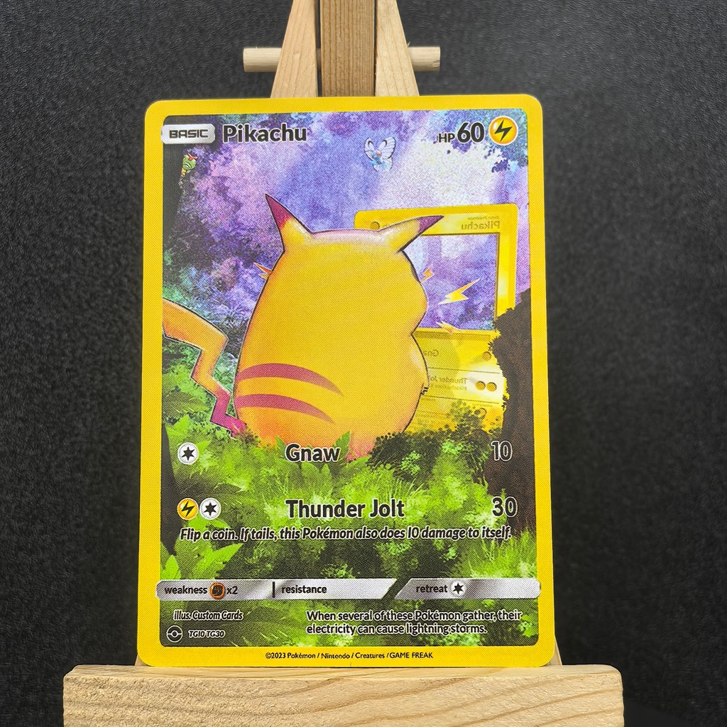 2023 Van Gogh Museum Pokemon Cards PTCG Anime Van Gogh 085 Pikachu RARE Self Made Single Cards
