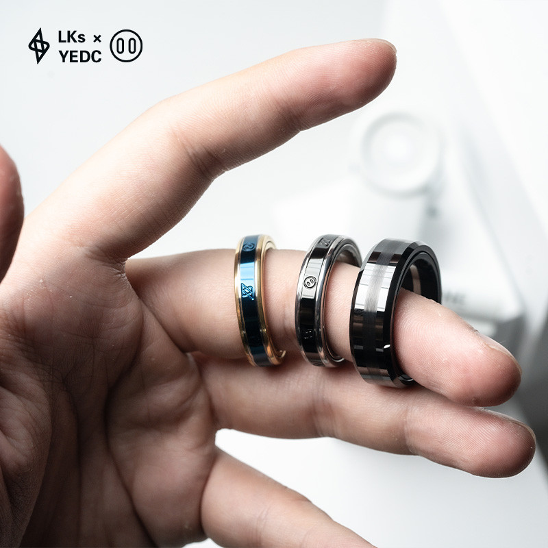 Presale YEDC ZhuanYun Real Jewlrly EDC Toys Magnetic Fidget ring Lighter Thinner Ring Spinner