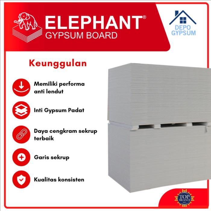 NEW Papan Gypsum Eboard Elephant 09mm 1200x2400 Gipsum Elephant Eboard 9