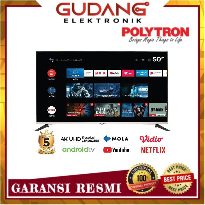 LED TV 55 INCH POLYTRON PLD 55UA8859 4K UHD ANDROID TV PLD-55UA8859