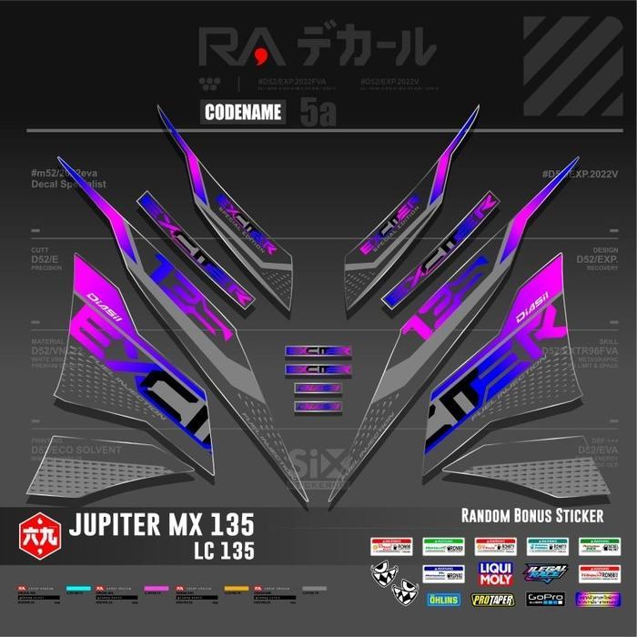 Yamaha Exciter 135 Transparan/Jupiter Mx New Transparan/Lc 135/Sniper 135 Transparan/Sticker